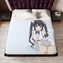 Load image into Gallery viewer, Is It Wrong to Try to Pick Up Girls in a Dungeon? Hestia Sherpa Blanket