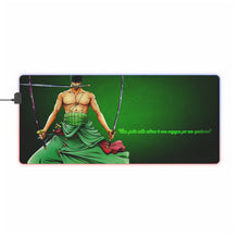 Load image into Gallery viewer, Roronoa Zoro, Santōryū RGB LED Mouse Pad (Desk Mat)