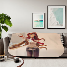 Load image into Gallery viewer, Makise Kurisu Sherpa Blanket