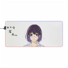 Load image into Gallery viewer, Kuzu No Honkai Hanabi Yasuraoka RGB LED Mouse Pad (Desk Mat)