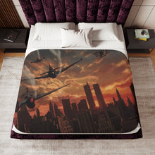 Load image into Gallery viewer, Anime Cowboy Bebopr Sherpa Blanket