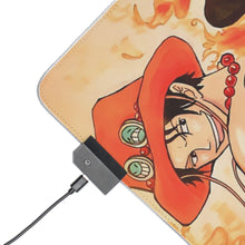 Load image into Gallery viewer, One Piece Monkey D. Luffy, Sanji RGB LED Mouse Pad (Desk Mat)