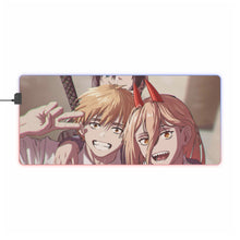 Load image into Gallery viewer, Anime Chainsaw Man RGB LED Mouse Pad (Desk Mat)