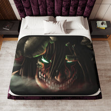 Load image into Gallery viewer, Eren Yeager (Titan) Sherpa Blanket