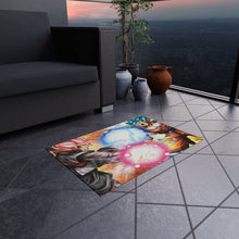Load image into Gallery viewer, SSR Black and SSGSS Goku Official Trading Card Artworks Rug