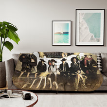 Load image into Gallery viewer, One Piece Monkey D. Luffy, Roronoa Zoro, Sanji, Nico Robin, Tony Tony Chopper Sherpa Blanket