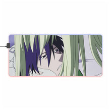Load image into Gallery viewer, Darker Than Black Hei, Amber RGB LED Mouse Pad (Desk Mat)