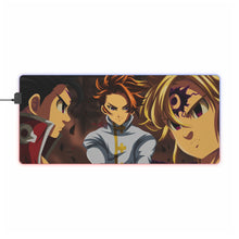 Load image into Gallery viewer, Meliodas and zeldris RGB LED Mouse Pad (Desk Mat)