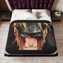 Load image into Gallery viewer, Naruto,Sasuke and Minato Sherpa Blanket