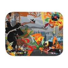 Load image into Gallery viewer, Anime Samurai Champloor Sherpa Blanket