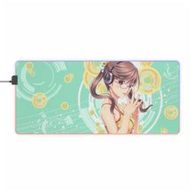Load image into Gallery viewer, Anime Headphones RGB LED Mouse Pad (Desk Mat)