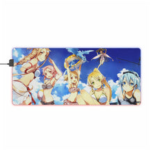 Load image into Gallery viewer, Sword Art Online Asuna Yuuki, Yui RGB LED Mouse Pad (Desk Mat)