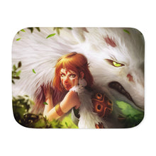 Load image into Gallery viewer, Princess Mononoke Sherpa Blanket