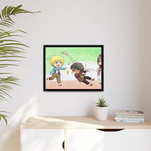 Load image into Gallery viewer, Attack on Titan - Armin Arlert, Eren Yaeger and Mikasa Ackerman Canvas Framed Art Print