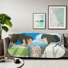 Load image into Gallery viewer, Anime Spirited Away Sherpa Blanket
