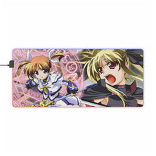 Load image into Gallery viewer, Magical Girl Lyrical Nanoha RGB LED Mouse Pad (Desk Mat)