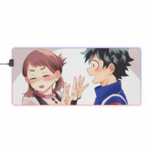 Load image into Gallery viewer, My Hero Academia Izuku Midoriya, Ochako Uraraka RGB LED Mouse Pad (Desk Mat)
