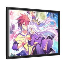 Load image into Gallery viewer, Sora and Shiro Canvas Framed Art Print