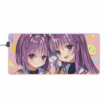 Load image into Gallery viewer, Clannad Kyou Fujibayashi, Ryou Fujibayashi RGB LED Mouse Pad (Desk Mat)