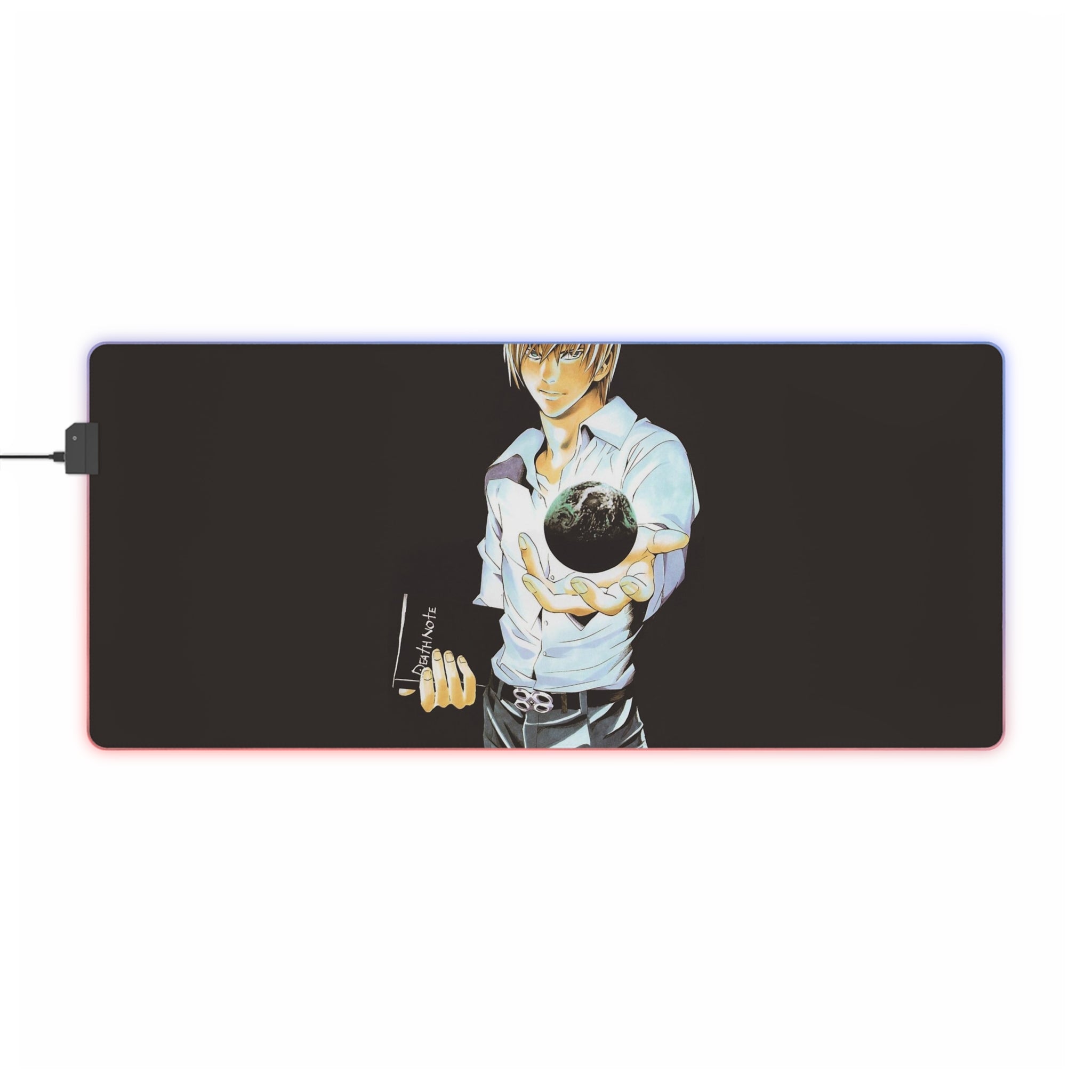 Death Note Light Yagami RGB LED Mouse Pad (Desk Mat) Anime Desk Mat