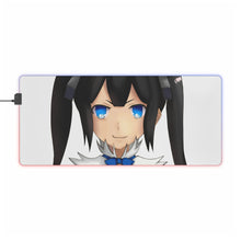 Load image into Gallery viewer, Is It Wrong To Try To Pick Up Girls In A Dungeon? RGB LED Mouse Pad (Desk Mat)