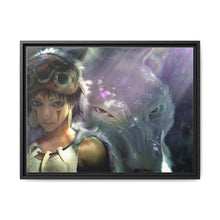 Load image into Gallery viewer, Girl and Her Protector Canvas Framed Art Print
