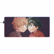 Load image into Gallery viewer, My Hero Academia Izuku Midoriya, Katsuki Bakugou RGB LED Mouse Pad (Desk Mat)