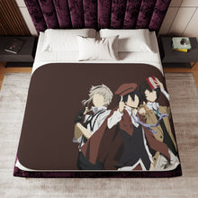 Load image into Gallery viewer, Atsushi - Ranpo - Dazai | Bungou Stray Dogs Sherpa Blanket