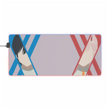Load image into Gallery viewer, Hiro and Zero Two (Darling in the FranXX) RGB LED Mouse Pad (Desk Mat)