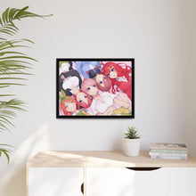 Load image into Gallery viewer, The Quintessential Quintuplets Miku Nakano, Itsuki Nakano, Nino Nakano, Yotsuba Nakano, Ichika Nakano Canvas Framed Art Print