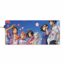 Load image into Gallery viewer, Anohana Meiko Honma, Jinta Yadomi, Naruko Anjou, Tetsudou Hisakawa, Chiriko Tsurumi RGB LED Mouse Pad (Desk Mat)