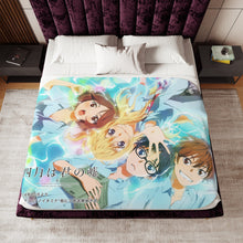 Load image into Gallery viewer, Kaori,Arima,Ryota and Tsubaki Sherpa Blanket