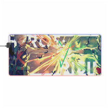 Load image into Gallery viewer, My Hero Academia Izuku Midoriya, Katsuki Bakugou RGB LED Mouse Pad (Desk Mat)