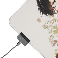 Load image into Gallery viewer, Blue Exorcist RGB LED Mouse Pad (Desk Mat)