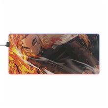 Load image into Gallery viewer, Kyojuro Rengoku RGB LED Mouse Pad (Desk Mat)