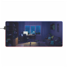 Load image into Gallery viewer, Messy room at night RGB LED Mouse Pad (Desk Mat)
