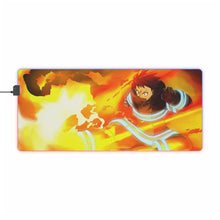 Load image into Gallery viewer, Fire Force Shinra Kusakabe RGB LED Mouse Pad (Desk Mat)