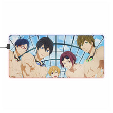 Load image into Gallery viewer, Free! Rin Matsuoka, Makoto Tachibana, Haruka Nanase, Nagisa Hazuki RGB LED Mouse Pad (Desk Mat)