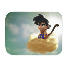 Load image into Gallery viewer, Sad Goku Sherpa Blanket
