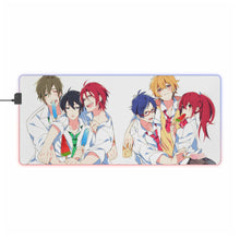 Load image into Gallery viewer, Free! Rin Matsuoka, Makoto Tachibana, Haruka Nanase, Nagisa Hazuki, Gou Matsuoka RGB LED Mouse Pad (Desk Mat)