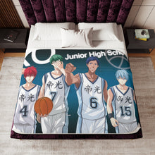 Load image into Gallery viewer, Kuroko's Basketball Tetsuya Kuroko, Daiki Aomine, Atsushi Murasakibara Sherpa Blanket