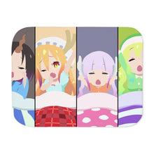 Load image into Gallery viewer, Miss Kobayashi's Dragon Maid Kanna Kamui, Elma, Kobayashi San Chi No Maid Dragon, Quetzalcoatl, Tohru Sherpa Blanket