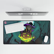 Load image into Gallery viewer, Witch on Halloween Mouse Pad (Desk Mat)