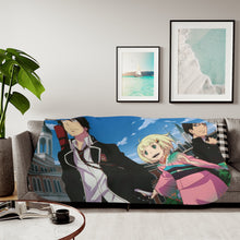 Load image into Gallery viewer, Rin,Yukio and Shiemi Sherpa Blanket