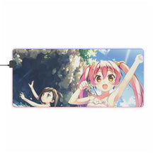 Load image into Gallery viewer, The "H.e.n.t.a.i" Prince and the Stony Cat. RGB LED Mouse Pad (Desk Mat)