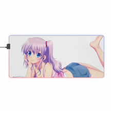 Load image into Gallery viewer, Nao Tomori smiling RGB LED Mouse Pad (Desk Mat)