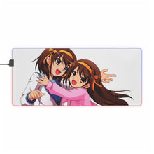 Load image into Gallery viewer, The Melancholy Of Haruhi Suzumiya RGB LED Mouse Pad (Desk Mat)