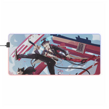 Load image into Gallery viewer, Blue Exorcist RGB LED Mouse Pad (Desk Mat)