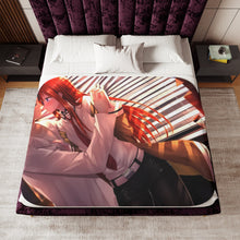 Load image into Gallery viewer, Makise Kurisu & Rintaro Okabe Sherpa Blanket
