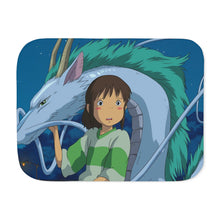 Load image into Gallery viewer, Anime Spirited Away Sherpa Blanket